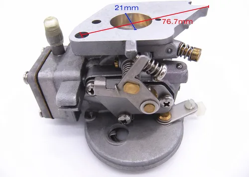 Vista 6 de Conjunto de carburador de carbohidratos para motor de barco 6E3-14301-03 6E3-14301-04 6E3-14301-05 6E0-14301-05 6E4-14301-71 para Yamaha 4M 5M 4HP