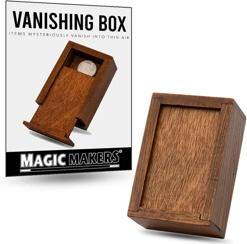 Vista 2 de Magic Makers Magic Wood Vanish Box - Desvanecer anillos, monedas y otros objetos pequeños