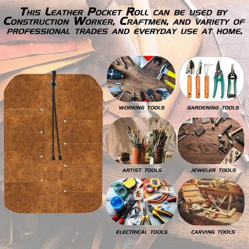 Vista 5 de UJ Ramelson Pocket Leather Tool Roll