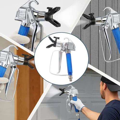 Vista 6 de Kit de pistola pulverizadora de pintura sin aire, 14 piezas, 3600 PSI de alta presión con 6 puntas reversibles (211/313/415/515/517/623), filtros