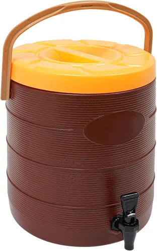 Vista 12 de Dispensador de bebidas aislado de acero inoxidable, dispensador térmico de bebidas frías y calientes de 25 L/6.6 galones con espita para té, café
