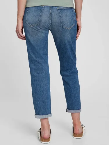 Vista 2 de GAP Pantalones de mezclilla para mujer con panel de inserción de maternidad