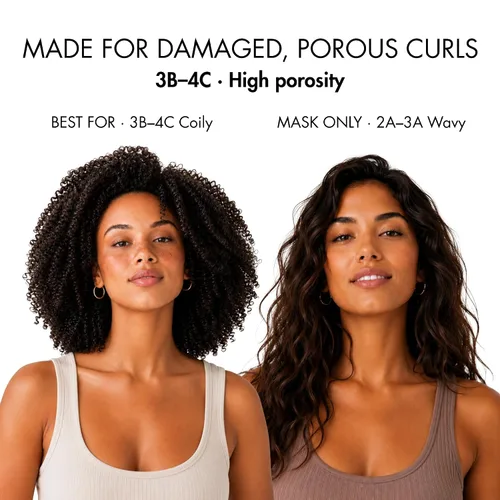 Vista 4 de Etniker Amazonia Curl Cream and Deep Repair Mask for Damaged Curls 33oz