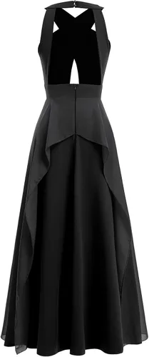 Vista 6 de Vestido largo transformador para mujer vestido de graduación convertible con tirantes delgados para boda cóctel vestido largo