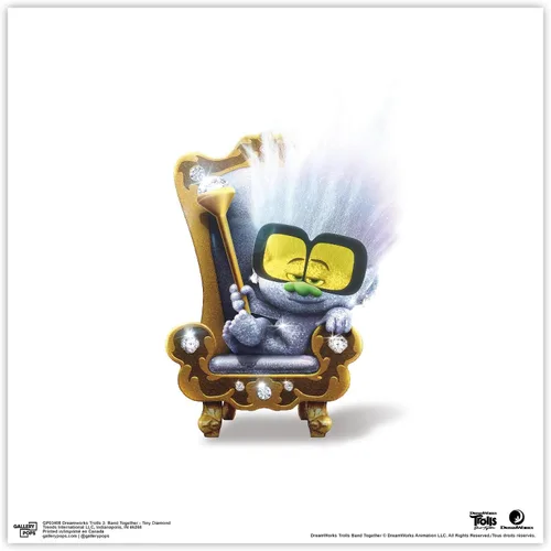 Vista 9 de Trends International Gallery Pops Trolls Band Together - Póster de pared con pequeños diamantes, 12.00 x 12.00 pulgadas, versión de marco negro