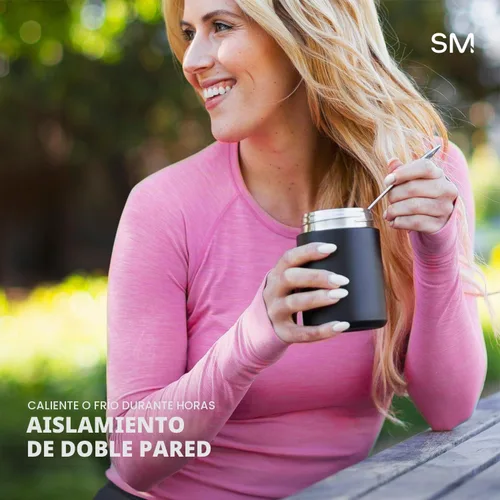Vista 3 de Simple Modern Tarro de comida para comida caliente Reutilizable de acero inoxidable aislado al vacío a prueba de fugas, almacenamiento de almuerzo