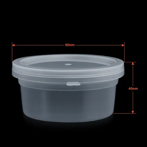 Vista 2 de GWHOLE Recipientes de slime con tapas, paquete de 20 recipientes pequeños de plástico reutilizables para almacenamiento de materiales de slime