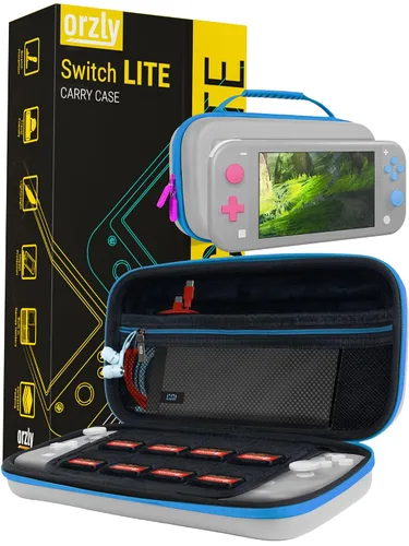 Vista 38 de Orzly Carry Case for Nintendo Switch Lite - Portable Travel Carry Case with storage for Switch Lite Games & Accessories [Solid Black]