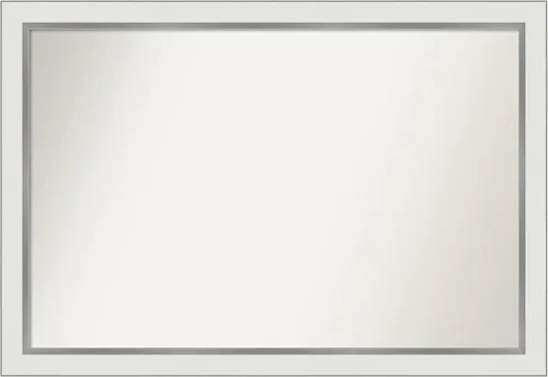 Vista 75 de Amanti Art Espejo personalizado, espejo de baño estrecho Alexandria White Wash, espejo de pared o espejo de tocador de baño sobre el fregadero