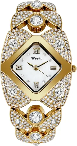 Vista 8 de Gosasa Elegante reloj de pulsera de diamantes para mujer, joyería de moda, reloj de pulsera para mujer, resistente al agua, analógico, de cuarzo