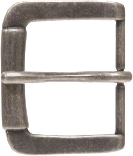 Vista 3 de Hebilla de cinturón de repuesto rectangular de una sola punta de 1-3/4" Plata