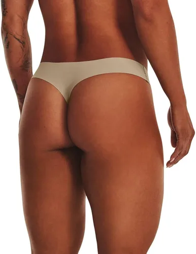 Vista 3 de Under Armour Tanga elástica pura para mujer, paquete de 3