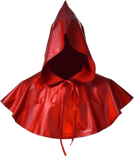 Vista 17 de BLESSUME Collar de cruz medieval con capucha pagana Wicca, accesorio para cosplay