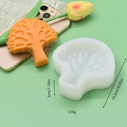 Vista 2 de Moldes de vela de silicona, moldes de silicona 3D para hacer velas, moldes de silicona abstractos simples para fundición de resina epoxi, jabón