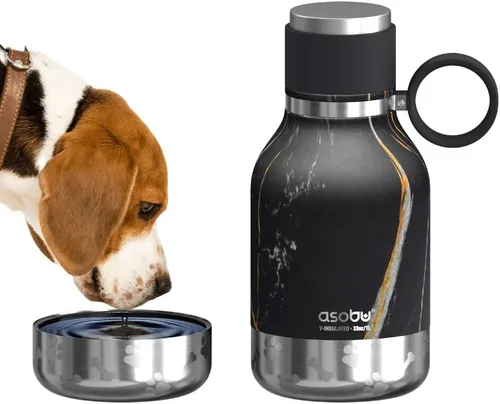 Vista 10 de Asobu - Recipiente para perros unido a una botella de viaje aislante de acero inoxidable para humanos de 37oz/1.1 litros con recipiente para perros