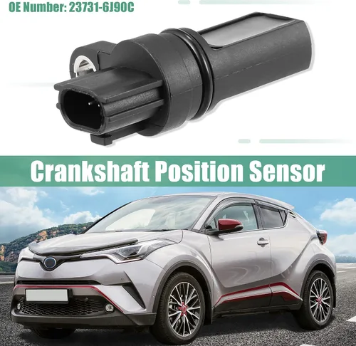 Vista 2 de X AUTOHAUX Sensor de posición del cigüeñal 23731-6J90C para Nissan 350Z Murano Pathfinder Note Micra Micra C+C