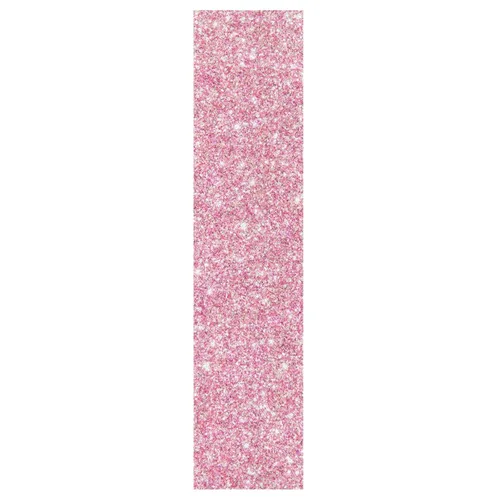 Vista 2 de Kigai Cinta de agarre para patineta con purpurina rosa, sin burbujas, antideslizante, papel de lija para tabla rodante, 33 x 9 pulgadas