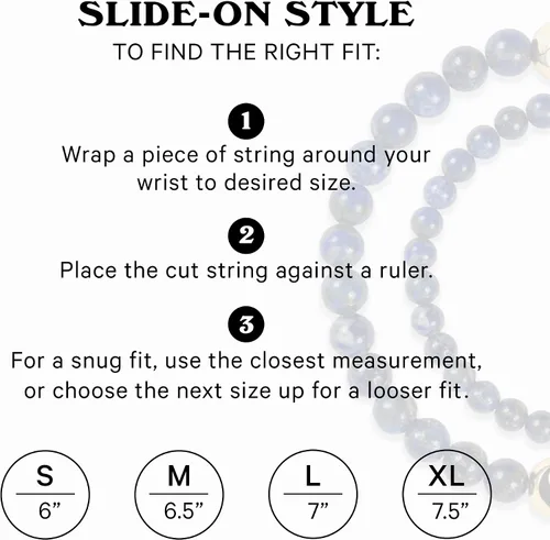 Vista 4 de Lokai Gemstone Beaded Bracelet for Women & Men, Stone & Metal Collection - Crystal & Gemstone Jewelry Fashion Bracelet Slides-On for Comfortable Fit