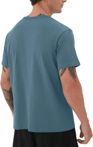 Vista 5 de YTD Camisetas para hombre - Camisetas de algodón de alta calidad con cuello redondo S - 3XL