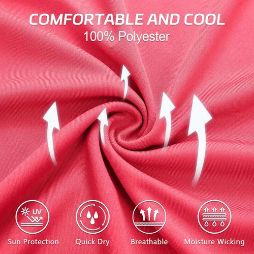 Vista 5 de MOHEEN Polo de manga corta de secado rápido para mujer, absorbe la humedad, polo de golf atlético