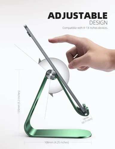 Vista 55 de Soporte ajustable para ipad, soporte para tableta Lamicall, Gris espacial