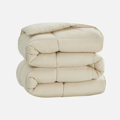 Vista 7 de Homelike Moment Edredón tamaño king - Inserto de edredón beige, alternativa al plumón, edredón ligero para cama king, ropa de cama ligera