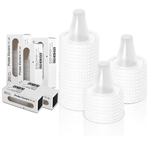 Vista 12 de Paquete de 200 tapas de sonda de termómetro de oído/tapas de repuesto/filtros de lente para todos los modelos Braun, termómetros, filtros de lente