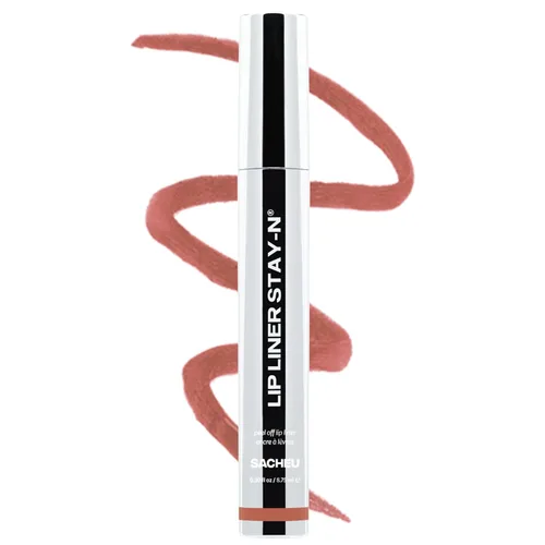 Vista 11 de Sacheu Lip Liner STAY-N Peel Off - Tinte labial impermeable de larga duración con ácido hialurónico y vitamina E, acabado mate a prueba
