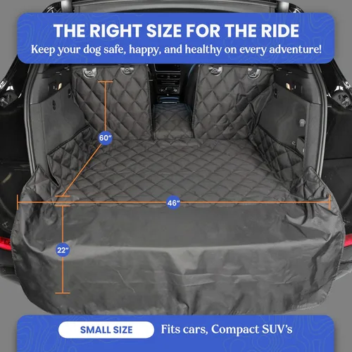 Vista 4 de 4Knines Forro de Carga Dividido para SUV – Para Perros y Mascotas, Resistente, Alfombrilla Impermeable para Maletero y Cubierta de Carga – Se Adapta