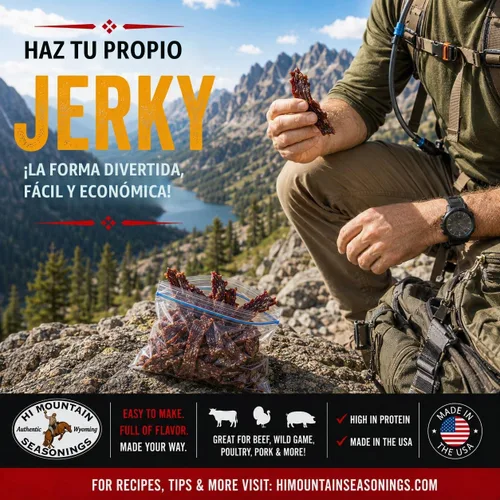 Vista 7 de Hi Mountain ORIGINAL BLEND Jerky Seasoning and Cure Kit Carne de res y Venado