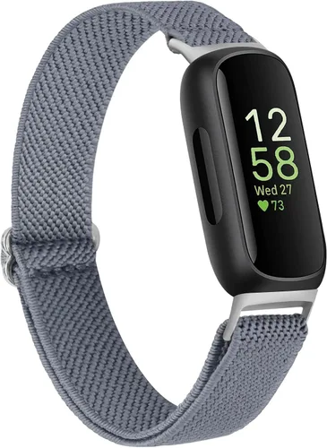 Vista 9 de Vancle Correas elásticas para Fitbit Inspire 3 para mujeres, bandas ajustables y transpirables de nylon elástico compatibles con Fitbit Inspire 3