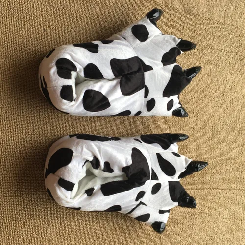 Vista 7 de Zapatos de casa cálidos de felpa con pies de animales para disfraz