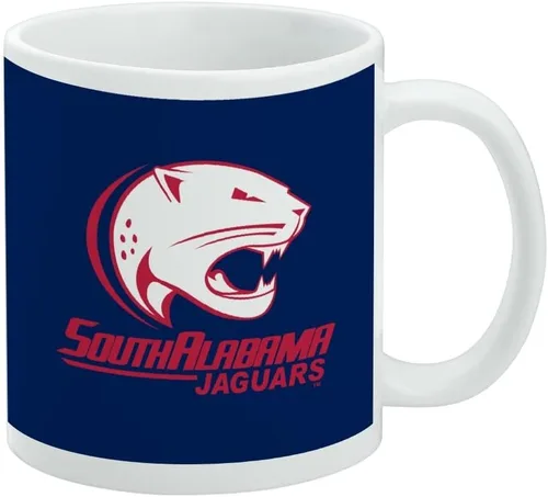 Vista 425 de Taza de cerámica con el logotipo principal de la Universidad Rider, taza de regalo novedosa para café, té y bebidas calientes, 11oz, blanca