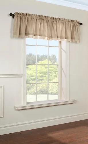 Vista 5 de Loft Living Rhythm - Cenefa a medida con bolsillo para barra, 54 x 15 pulgadas, color blanco