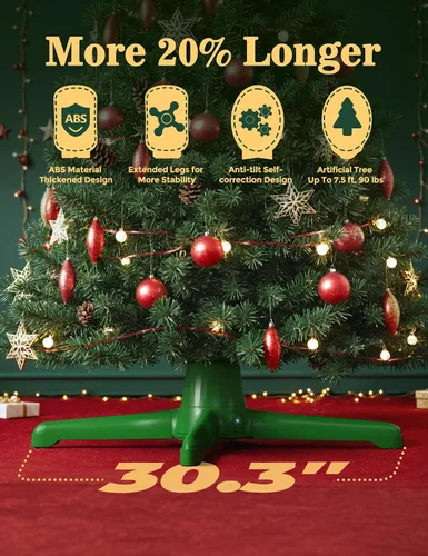 Vista 2 de Soporte giratorio para árbol de Navidad de 360° con control remoto