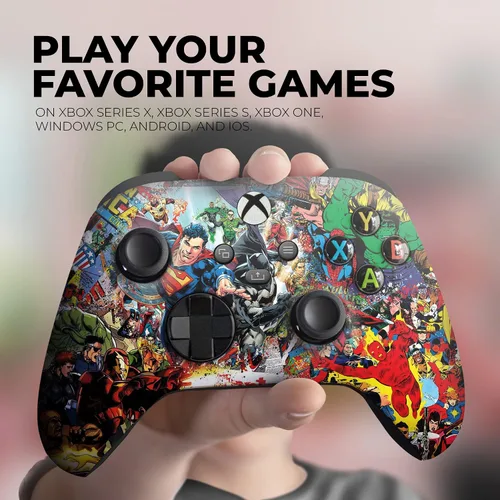 Vista 4 de Comics Custom X-box Controller Wireless compatible with X-box OneX-box Series XS by DreamController Proudly Customized in USA with Permanent