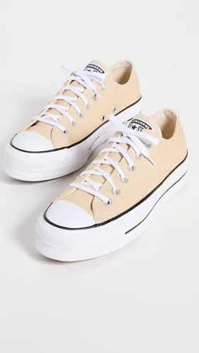 Vista 4 de Converse Chuck Taylor All Star Lift Industrial Glam Ox OroNegro Poliéster Adulto Entrenadores Zapatos