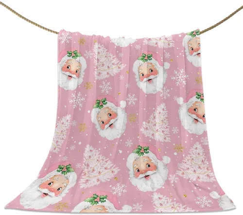 Vista 26 de Mantas de Tiro de Muñeco de Nieve de Navidad, Manta de Vellón Suave de Vacaciones de Invierno Decorativa para Hogar Sofá Sillón Silla Sala de Estar