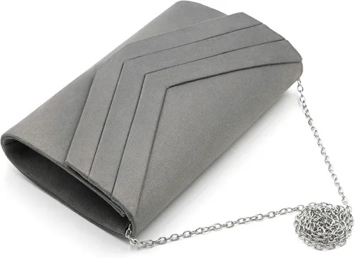 Vista 6 de Milisente - Cartera de noche para mujer, monedero de gamuza en bandolera