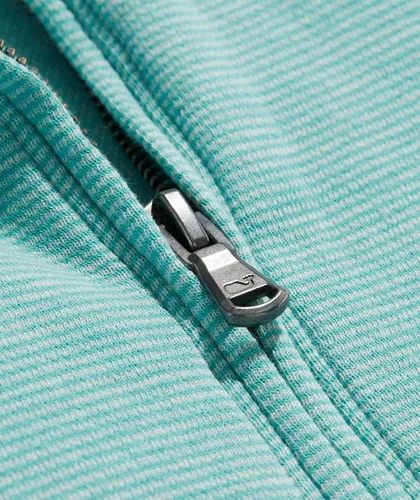 Vista 4 de vineyard vines Saltwater 1/4 Zip Aqua Ocean