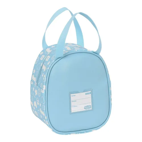 Vista 4 de Portameriendas Térmico Peppa Pig Baby Azul 19 x 22 x 14 cm