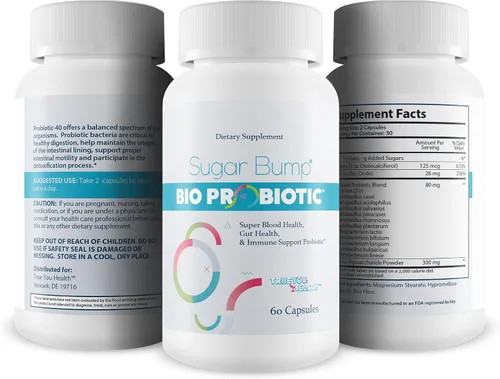 Vista 4 de Sugar Bump Bio Probiótico - Probióticos para la salud sanguínea - Apoya el equilibrio saludable de la sangre S ya en el rango normal - Apoyo
