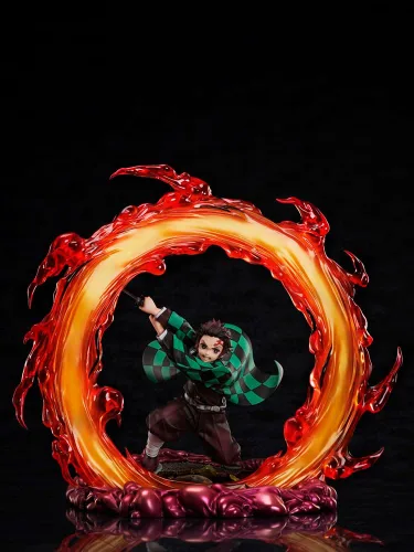 Vista 3 de Aniplex Demon Slayer: Kimetsu no Yaiba 1/8 Tanjiro Kamado Estatua 11.0 in