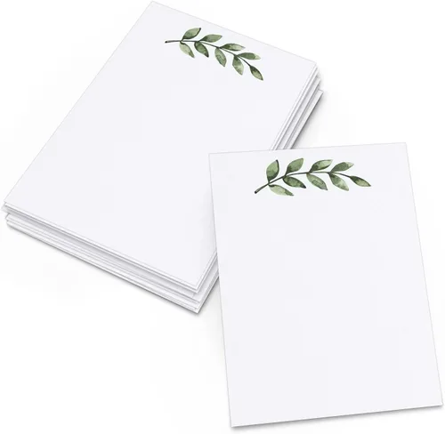 Vista 5 de 321Done Tarjetas verdes en blanco, papel kraft de 4 x 6, juego de 50 – fabricadas en los Estados Unidos, cartulina gruesa, ideal para saludos