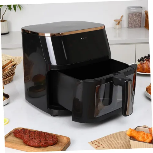 Vista 5 de Uonlytech Freidora de aire digital con pantalla táctil con calentamiento rápido y antiadherente apta para lavavajillas, cesta multiusos para comidas