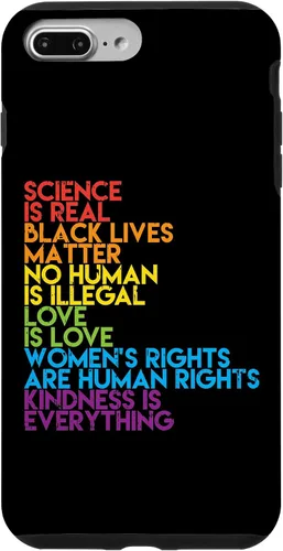 Vista 12 de Science is Real Black Lives Matter Rainbow LGBT Pride Gift Case for iPhone 17