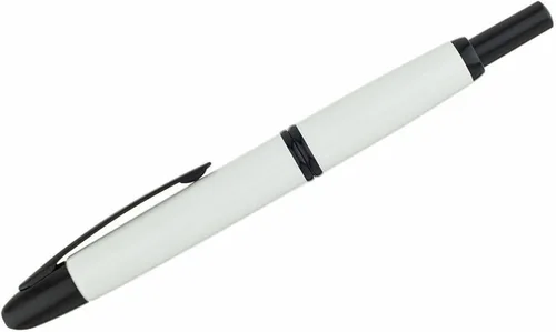 Vista 3 de Pilot Namiki Vanishing Point - Pluma estilográfica, blanco y negro, punta de 1.1 puntas de 18 quilates