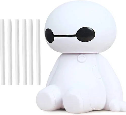 Vista 9 de Filtros de humidificador de 3.66 pulgadas, repuesto de barra de algodón pequeño para INVODA Mini humidificadores de niebla fría (24 unidades)