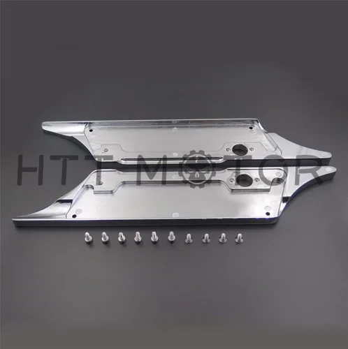 Vista 4 de Funda de pestillo para alforja compatible con H-D Touring 1993-2013, funda de pestillo de billete grabada en cromo con llama