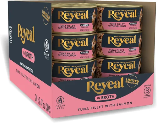 Vista 16 de Reveal Alimento Natural Húmedo Enlatado para Gatos, Ingredientes Limitados y Naturales, Sin Granos, Alto Contenido de Proteínas Sin Aditivos
